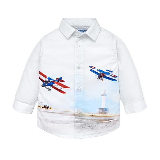 Рубашка с самолетами от бренда Mayoral