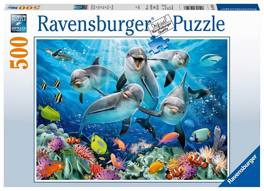 Пазл «Дельфины», 500 эл, от бренда Ravensburger