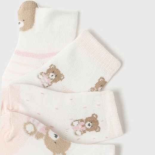 Носки розового цвета с медвежатами 4 пары от бренда Mayoral