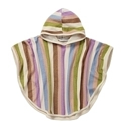 Полотенце-пончо c цветными полосками от бренда Sproet & Sprout