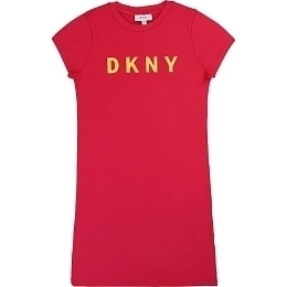 Платье красное спортивное от бренда DKNY