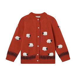 Кардиган Sheep Pattern от бренда Stella McCartney kids