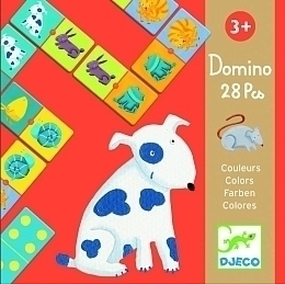 Настольная игра "Домино Цветные животные" от бренда Djeco