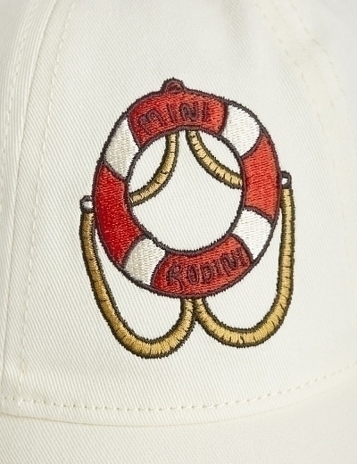 Бейсболка с изображением спасательного круга от бренда Mini Rodini