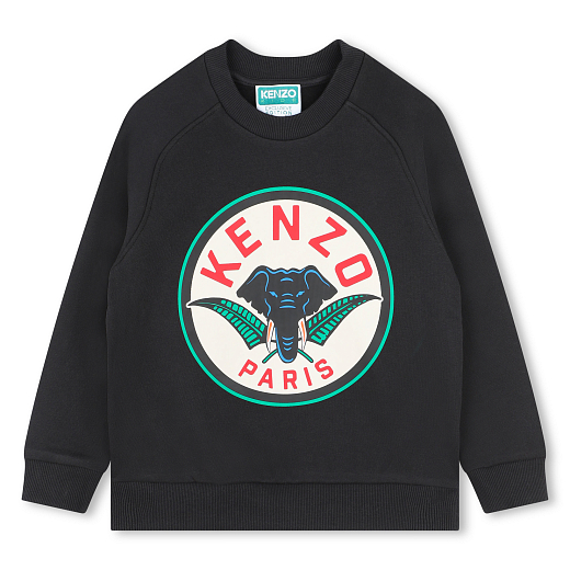 Свитшот с эмблемой "Elephant" от бренда Kenzo