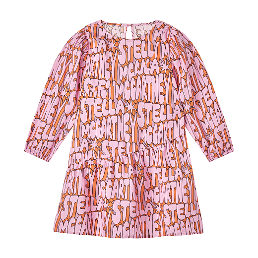 Платье Pink Stella Print от бренда Stella McCartney kids