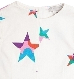 Платье с принтом разноцветных звезд от бренда Stella McCartney kids