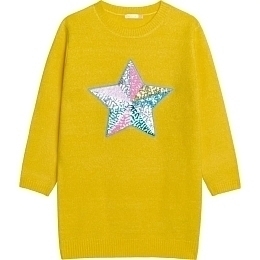Платье желтое со звездой от бренда Billieblush