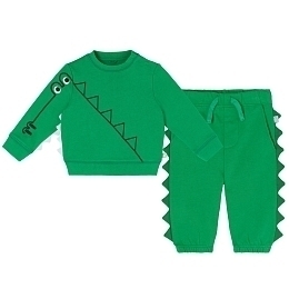 Свитшот с брюками Crocodile & Spike Prin от бренда Stella McCartney kids