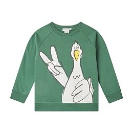 Свитшот Goose Print от бренда Stella McCartney kids