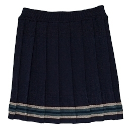 Плиссированная юбка темно-синего цвета от бренда Aletta