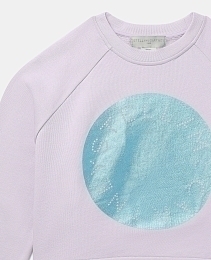 Свитшот Metallic Logo Disc и джоггеры от бренда Stella McCartney kids