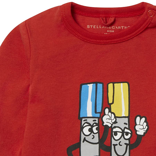 Лонгслив Painting Tubes от бренда Stella McCartney kids