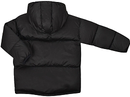 Куртка стеганая черного цвета с надписью от бренда MINIKID