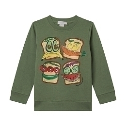 Свитшот Veggie Sandwich от бренда Stella McCartney kids