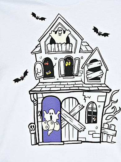 Футболка The Haunted House от бренда Stella McCartney kids Белый