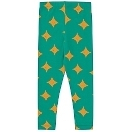 Легинсы зеленые со звездочками от бренда Tinycottons