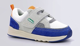 Кроссовки KIKUSTOM WHITE BLUE ORANGE от бренда KicKers