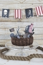 Декор для торта Пираты 6 шт от бренда Tim & Puce Factory