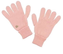 Перчатки розового цвета с сердцем от бренда IL Trenino