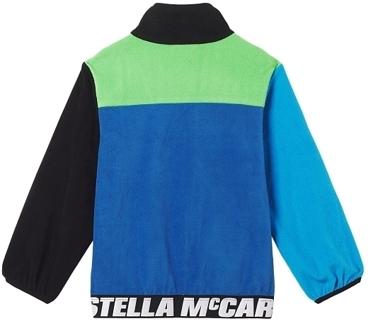 Кофта флисовая с контрастными деталями от бренда Stella McCartney kids
