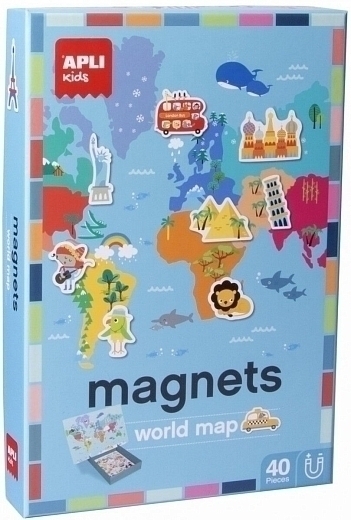Магнитная игра развивающая «Карта мира» от бренда Apli Kids