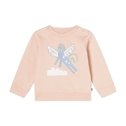 Свитшот розового цвета с единорогом от бренда Stella McCartney kids