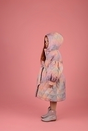 Пальто стеганое с рукавами-фонариками от бренда Raspberry Plum