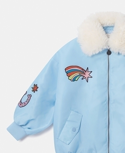 Бомбер Blue Stella Graphic от бренда Stella McCartney kids