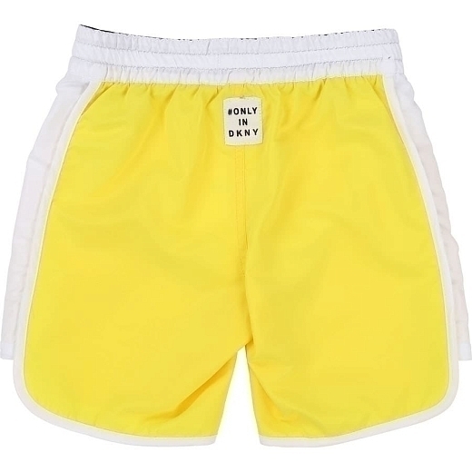 Шорты плавательные желтые от бренда DKNY