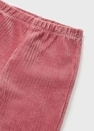 Жилет плюшевый розового цвета, лонгслив и штаны от бренда Mayoral