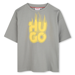 Футболка Grey LOGO yellow от бренда HUGO Серый