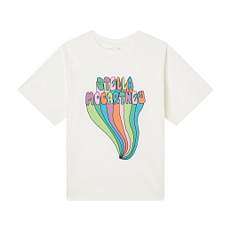 Футболка White Stella Graphic от бренда Stella McCartney kids Белый