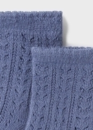 Носки вязаные с бантиками синие от бренда Mayoral