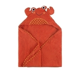 Полотенце с капюшоном Крабик Чарли от бренда Zoocchini