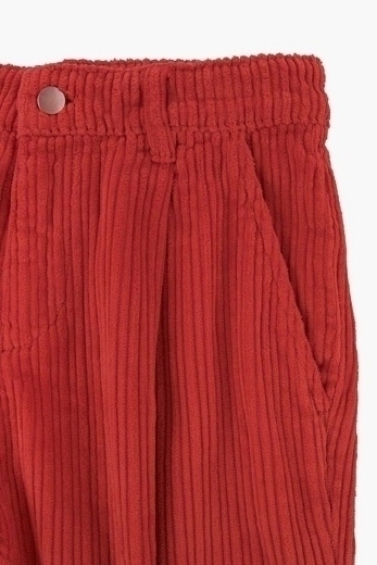 Штаны вельветовые красного цвета от бренда Tinycottons