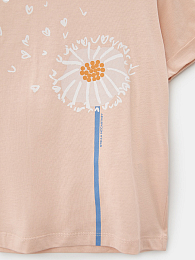 Футболка Dandelion Print от бренда Stella McCartney kids Розовый