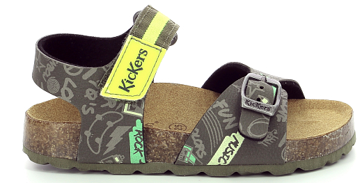 Сандалии с принтом KHAKI YELLOW PRINTED от бренда KicKers