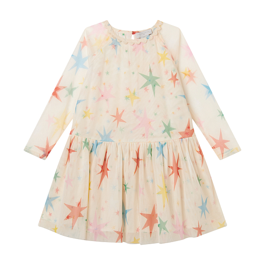 Платье Star Pattern Tulle от бренда Stella McCartney kids