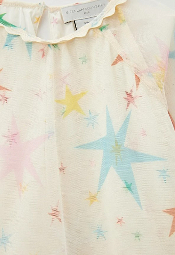 Платье Star Pattern Tulle от бренда Stella McCartney kids