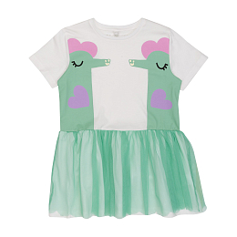 Платье Double Seahorse от бренда Stella McCartney kids