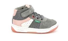 Кеды KICKALIEN GREY PINK SILVER от бренда KicKers