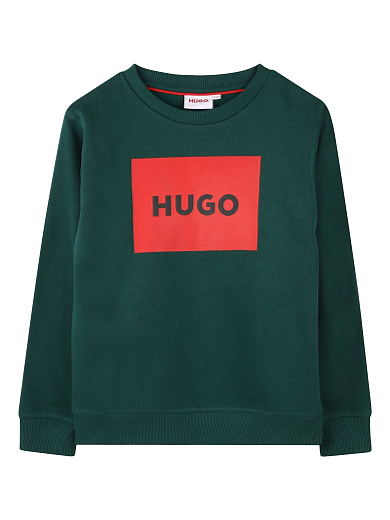 Свитшот зеленый Red Logo от бренда HUGO