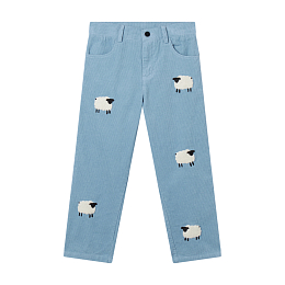 Джинсы вельветовые Sheep Rattern от бренда Stella McCartney kids