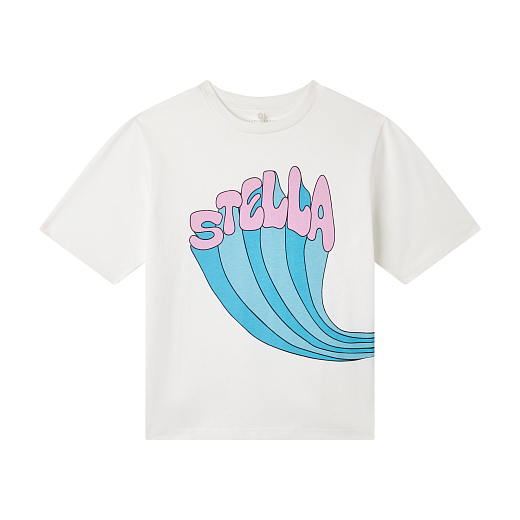 Футболка Stella Graphic Blue от бренда Stella McCartney kids Белый