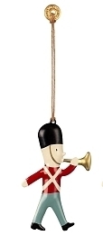 Металлическая елочная игрушка Солдатик с трубой от бренда Maileg