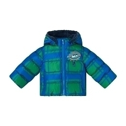 Куртка сине-зеленая с монстриком от бренда Stella McCartney kids
