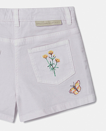 Шорты Flower Embroidered от бренда Stella McCartney kids