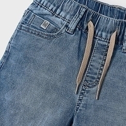 Шорты джинсовые с завязками от бренда Mayoral
