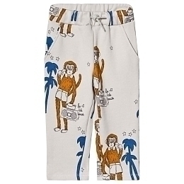 Штаны с обезьянами от бренда Mini Rodini